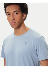 G-Star RAW - G-Star Raw T-Shirt Base-S D16411-336 Błękitny Regular Fit. Kolor: niebieski. Materiał: bawełna #5