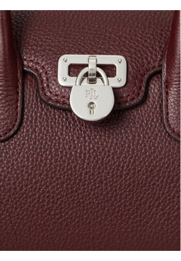 Lauren Ralph Lauren - LAUREN RALPH LAUREN Torebka Small Tanner 431969349009 Bordowy. Kolor: czerwony. Materiał: skórzane