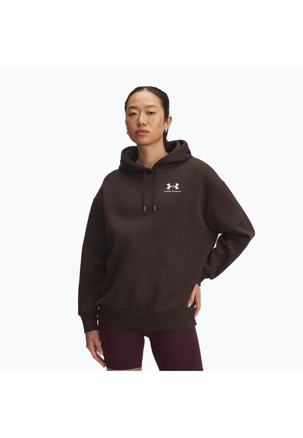 Bluza Under Armour Icon Fleece Hoodie. Kolor: brązowy. Sport: fitness