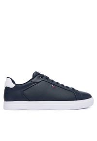 TOMMY HILFIGER - Tommy Hilfiger Sneakersy Icon Court FM0FM05946 Granatowy. Kolor: niebieski. Materiał: skóra #1