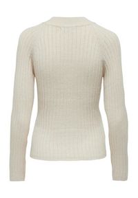 JDY Sweter 15238267 Beżowy Regular Fit. Kolor: beżowy. Materiał: syntetyk, wiskoza