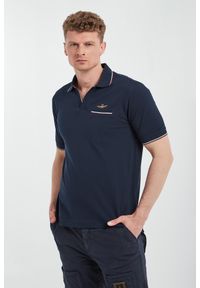 Aeronautica Militare - Polo męskie z haftem AERONAUTICA MILITARE. Typ kołnierza: polo. Wzór: haft #1