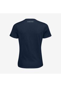 Head - T-shirt damski Club Lara. Kolor: niebieski. Materiał: poliester, bawełna, materiał, jersey. Sport: tenis #2