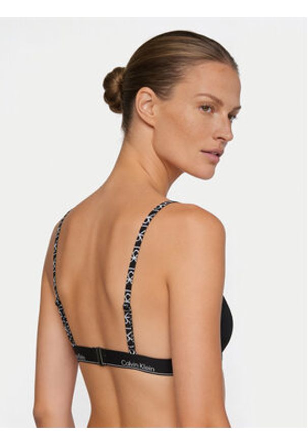 Calvin Klein Swimwear Góra od bikini LV00Q61208 Czarny. Kolor: czarny. Materiał: syntetyk