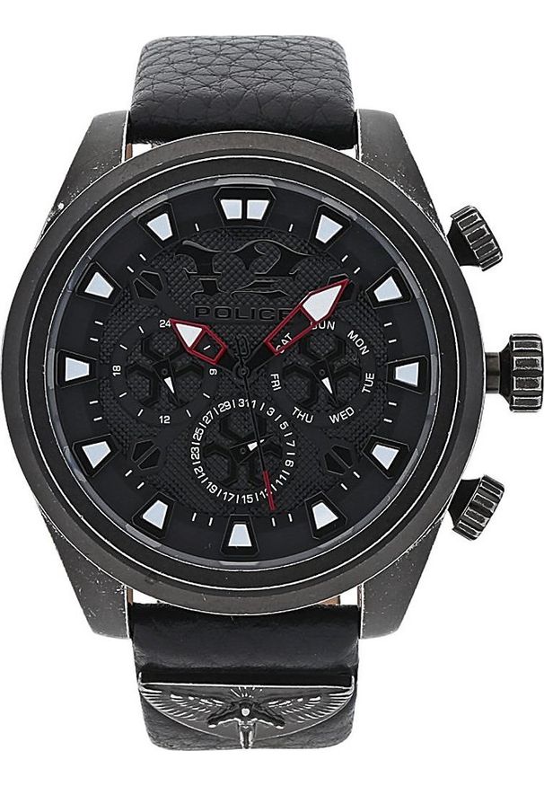 Zegarek Police Zegarek męski Police PL.14473JSQS-02 czarny. Kolor: czarny