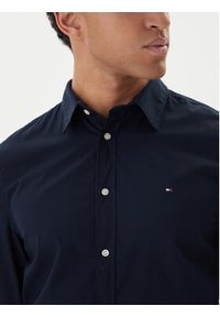 TOMMY HILFIGER - Tommy Hilfiger Koszula MW0MW40460 Granatowy Slim Fit. Kolor: niebieski. Materiał: bawełna #5