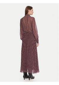 Lola Casademunt by Maite Sukienka codzienna MF2516005 Bordowy Regular Fit. Okazja: na co dzień. Kolor: czerwony. Materiał: syntetyk. Typ sukienki: proste. Styl: casual #4