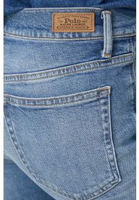 Polo Ralph Lauren jeansy damskie medium waist. Kolor: niebieski #2