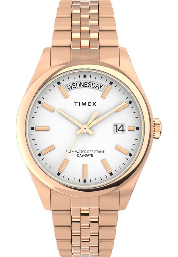 Zegarek Timex Zegarek damski Timex TW2W32200 różowe złoto. Kolor: złoty, wielokolorowy, różowy