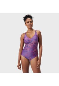 Strój kąpielowy jednoczęściowy damski na basen Speedo Shaping V Neck. Kolor: wielokolorowy