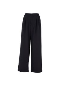 Ultraszerokie spodnie damskie Urban Classics Pleat-Front. Kolor: czarny. Materiał: poliester, wiskoza, elastan. Długość: długie #1