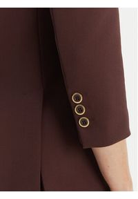 Elisabetta Franchi Marynarka GI-215-61E2-V590 Brązowy Regular Fit. Kolor: brązowy. Materiał: syntetyk #2