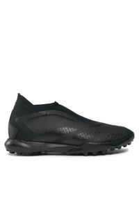 Adidas - adidas Buty do piłki nożnej Predator Accuracy.3 Laceless Turf Boots GW4644 Czarny. Kolor: czarny. Materiał: materiał