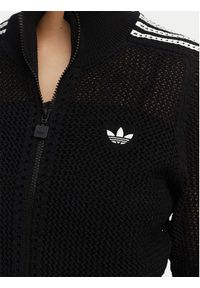 Adidas - adidas Kardigan KC6497 Czarny Regular Fit. Kolor: czarny. Materiał: syntetyk #3