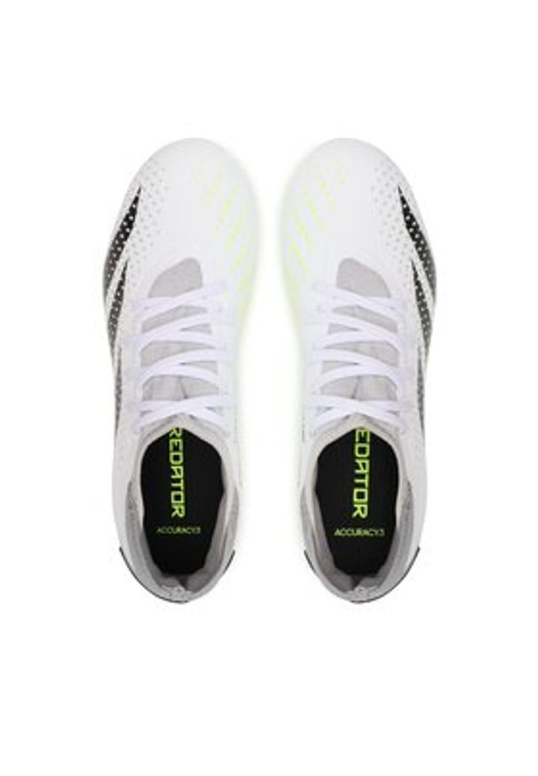 Adidas - adidas Buty do piłki nożnej Predator Accuracy.3 Firm Ground GZ0024 Biały. Kolor: biały. Materiał: materiał