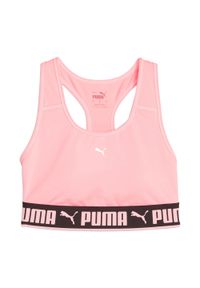 Stanik fitness cardio PUMA Mid Impact Puma Strong PM. Kolor: różowy. Sport: fitness