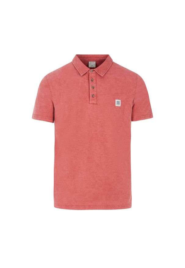 Polo Protest Nico. Typ kołnierza: polo. Kolor: czerwony. Styl: elegancki, sportowy