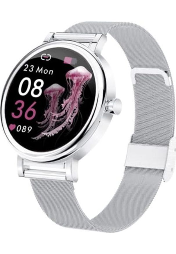Smartwatch Rubicon LW06 Srebrny (RNBE64SIBX05AX). Rodzaj zegarka: smartwatch. Kolor: srebrny