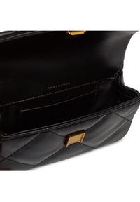 Tory Burch Torebka Mini Kira Diamond Quilt Flap Bag 154710 Czarny. Kolor: czarny. Materiał: skórzane