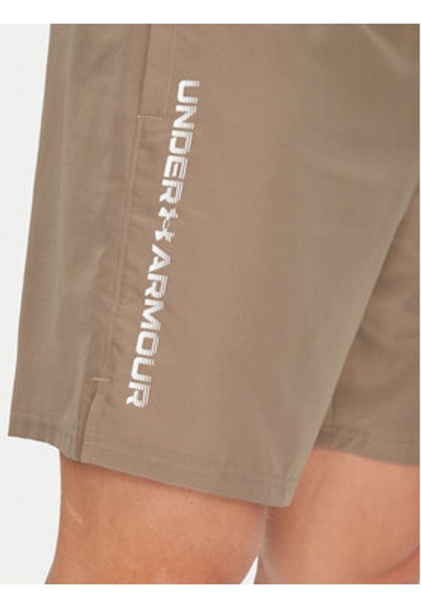 Under Armour Szorty sportowe Ua Woven Wdmk Shorts 1383356 Zielony Regular Fit. Kolor: zielony. Materiał: syntetyk