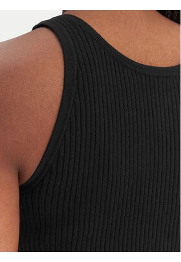 Karl Lagerfeld Jeans Top B1W18024 Czarny Slim Fit. Kolor: czarny. Materiał: syntetyk