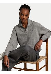Polo Ralph Lauren Bluza 211947966501 Szary Relaxed Fit. Typ kołnierza: polo. Kolor: szary. Materiał: bawełna #2