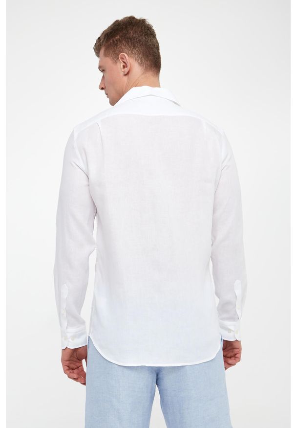 PAUL & SHARK - Koszula męska lniana PAUL&SHARK. Materiał: len