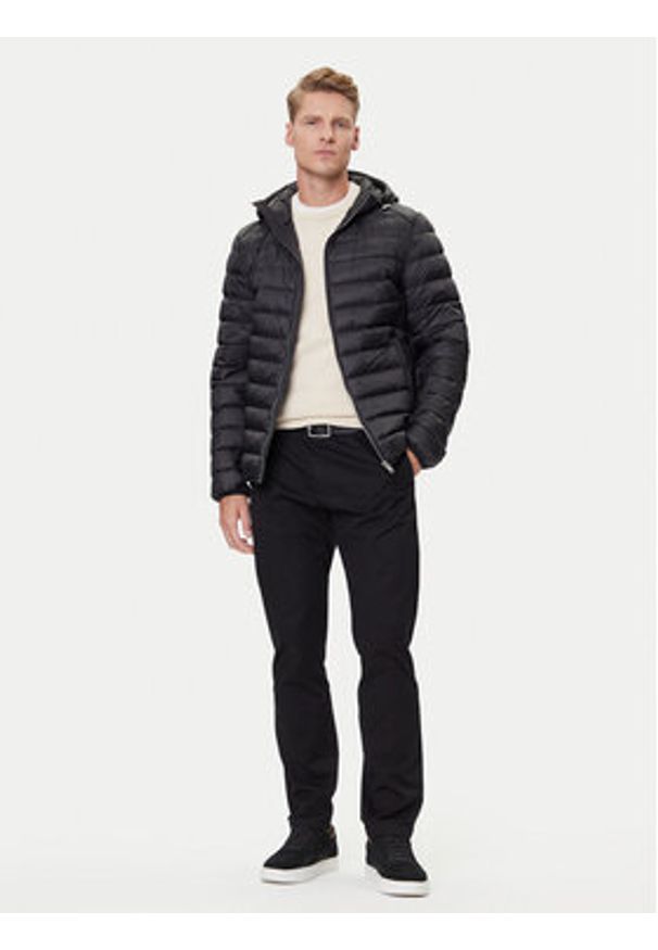 BOSS Kurtka puchowa H-Dimeo 50540450 Czarny Regular Fit. Kolor: czarny. Materiał: syntetyk