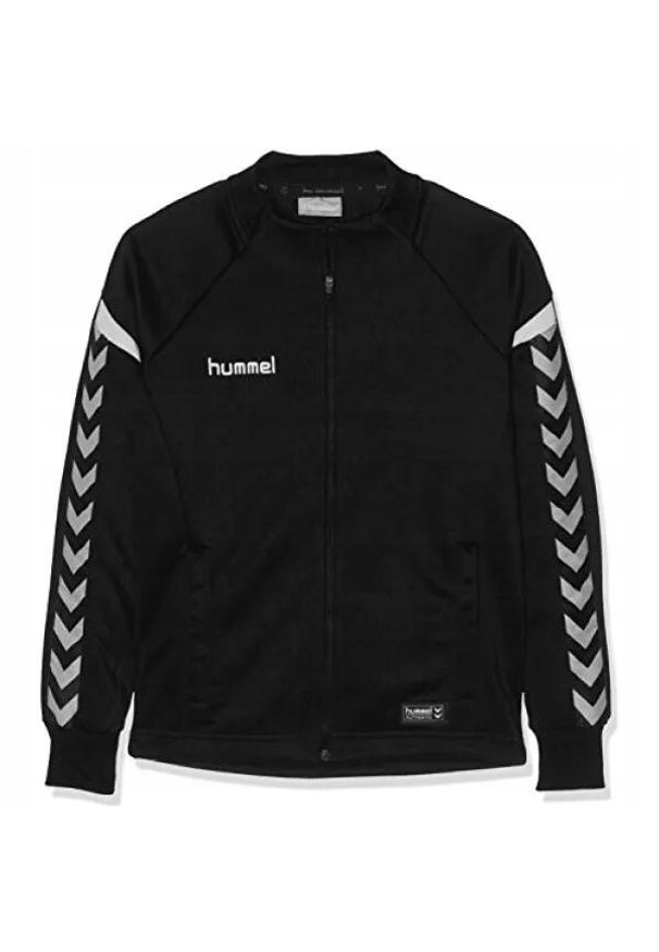 Bluza sportowa Hummel Authentic Charge Kids Poly Zip Jacket czarna. Kolor: czarny