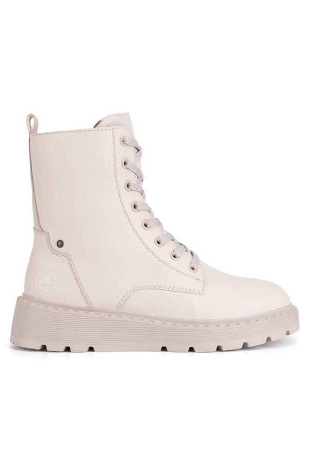 Rieker Trzewiki 70401-60 Beżowy. Kolor: beżowy. Materiał: skóra, syntetyk