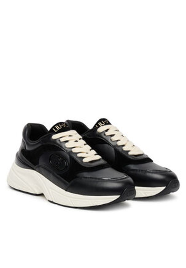 Liu Jo Sneakersy LJ01 BF5017 P0304 Czarny. Kolor: czarny. Materiał: skóra