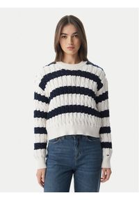 Tommy Jeans Sweter DW0DW22926 Granatowy Loose Fit. Kolor: niebieski. Materiał: bawełna #1