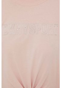 DKNY - Dkny longsleeve bawełniany DP1T8522 kolor różowy. Kolor: różowy. Materiał: bawełna. Długość rękawa: długi rękaw #4