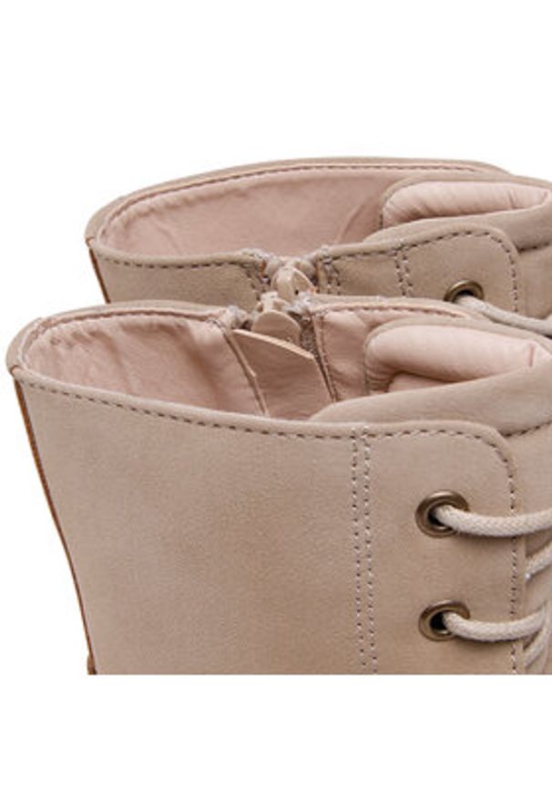 Clara Barson Trapery WS5600-09 Beżowy. Kolor: beżowy. Materiał: skóra