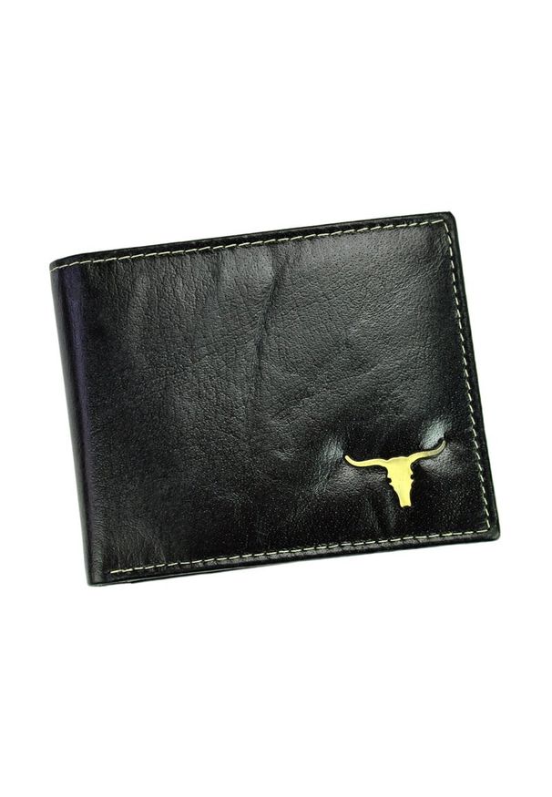 BUFFALO WILD - Portfel skórzany Buffalo Wild RM-02-BAW brązowy. Kolor: brązowy. Materiał: skóra