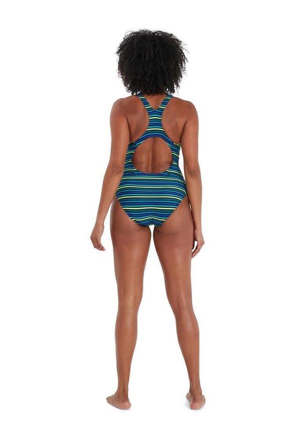 Strój Kąpielowy Speedo Printed Medalist – Granatowo-zielony – Rozmiar 30. Kolor: niebieski