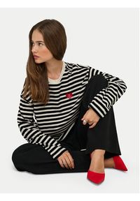 only - ONLY Bluzka Livina 15359682 Czarny Regular Fit. Kolor: czarny. Materiał: bawełna #5