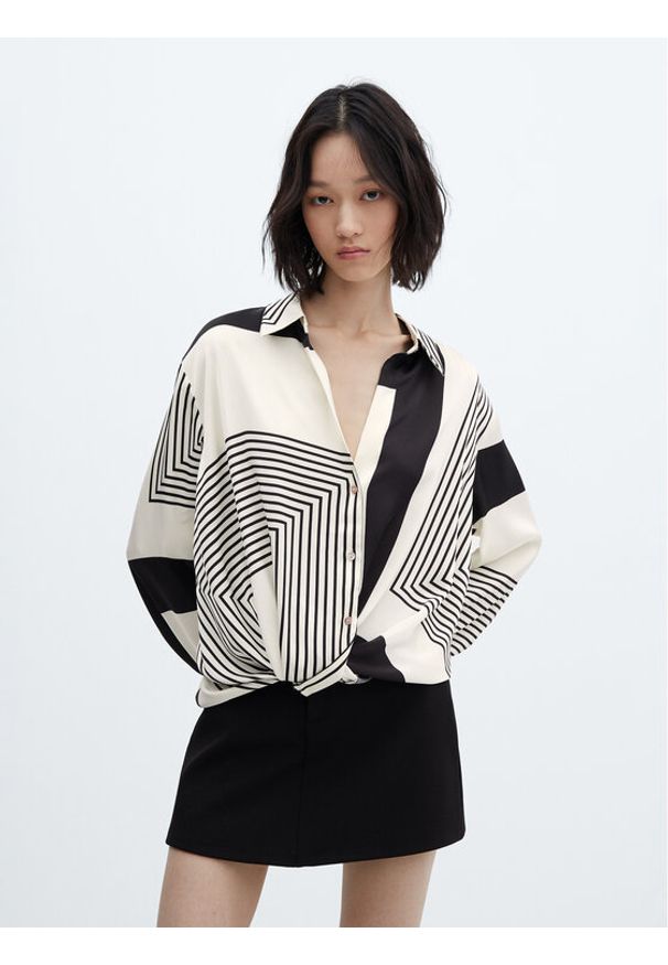 mango - Koszula Mango. Kolor: biały