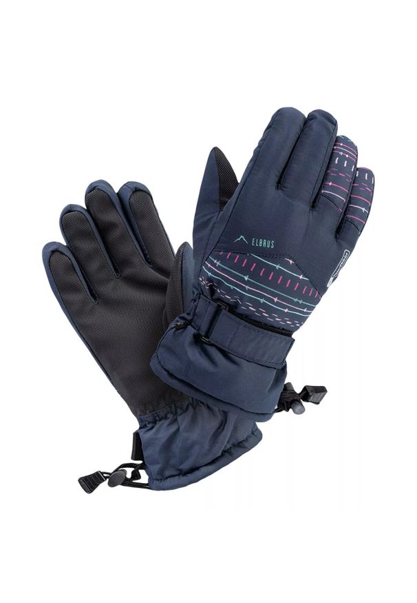 Dziewczęce rękawice narciarskie Elbrus Akemi. Kolor: niebieski. Sezon: zima. Sport: narciarstwo