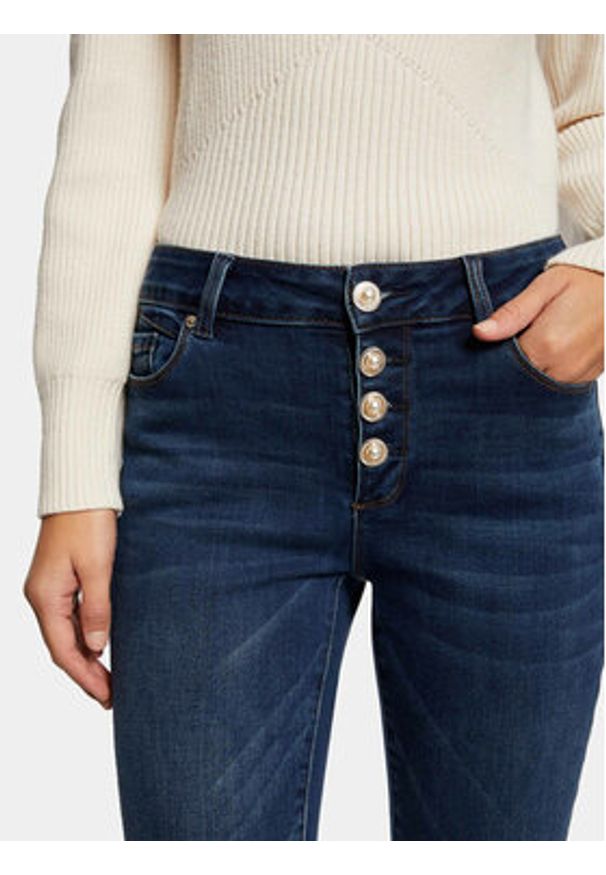Morgan Jeansy 241-PMIRA Granatowy Skinny Fit. Kolor: niebieski