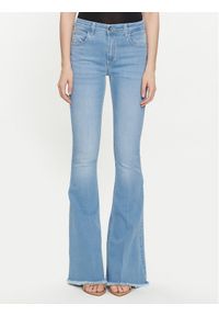 Rinascimento Jeansy CFC0117717003 Niebieski Flare Fit. Kolor: niebieski