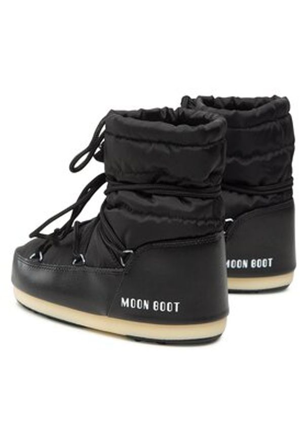 Moon Boot Śniegowce Low Nylon 14600100001 Czarny. Kolor: czarny. Materiał: materiał