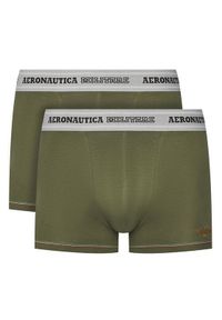 Aeronautica Militare Komplet 2 par bokserek AM1UBX004 Zielony. Kolor: zielony. Materiał: bawełna