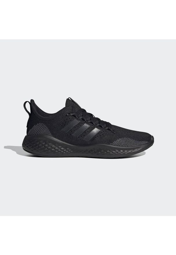 Buty do biegania Mężczyzna Adidas Fluidflow 20 czarny. Okazja: na co dzień. Kolor: wielokolorowy, czarny, szary