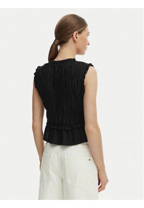 only - ONLY Bluzka Goa 15363693 Czarny Regular Fit. Kolor: czarny. Materiał: wiskoza