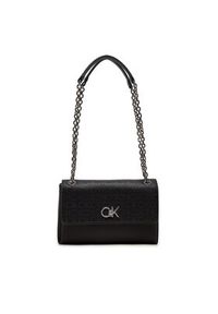 Calvin Klein Torebka Re-Lock Conv K60K612677 Czarny. Kolor: czarny. Materiał: skórzane #3