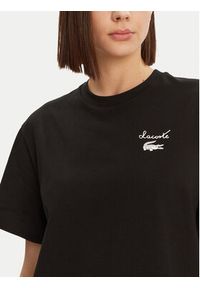 Lacoste Sukienka codzienna EF9573 Czarny Regular Fit. Okazja: na co dzień. Kolor: czarny. Materiał: bawełna. Typ sukienki: proste. Styl: casual #4