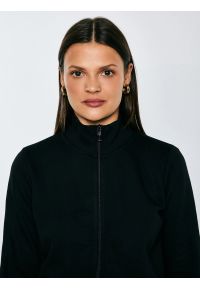 Big-Star - Bluza damska ze stójką czarna Chita 906. Typ kołnierza: kołnierzyk stójkowy. Kolor: czarny. Materiał: bawełna, żakard #3
