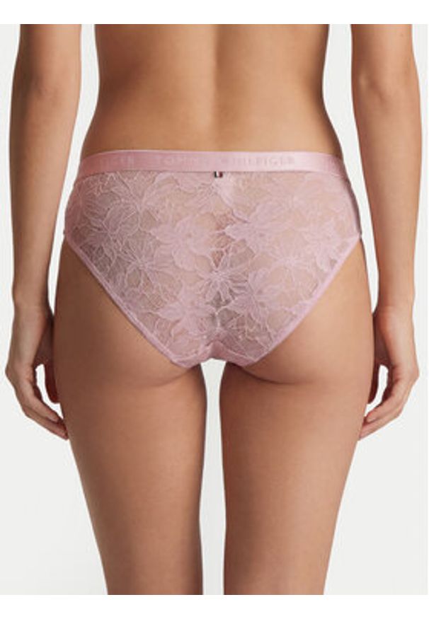 TOMMY HILFIGER - Tommy Hilfiger Figi klasyczne z wysokim stanem UW0UW06269 Różowy. Stan: podwyższony. Kolor: różowy. Materiał: syntetyk