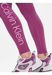 Calvin Klein Performance Legginsy 00GWS3L602 Fioletowy Slim Fit. Kolor: fioletowy. Materiał: syntetyk #3